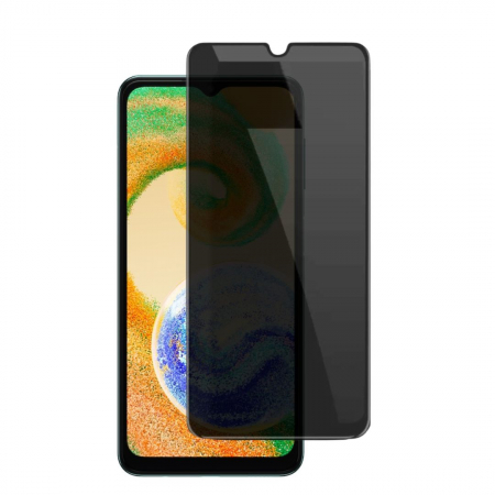 Folii Privacy - Set 2 Folii de Sticla Privacy pentru Samsung Galaxy A04s - Full Glue - Kit Montare Inclus