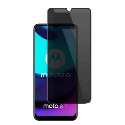 Folii Privacy - Folie sticla privacy pentru Motorola Moto E20  - Full glue
