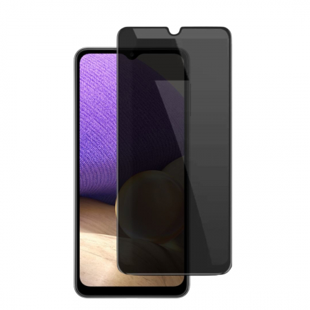 Folii Privacy - Set 2 Folii de Sticla Privacy pentru Samsung Galaxy A32 5G - Full Glue - Kit Montare Inclus