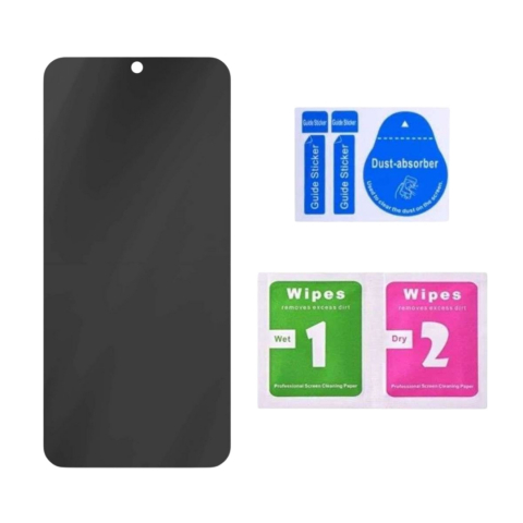 Set 2 Folii de Sticla Privacy pentru Samsung Galaxy A71 4G - Full Glue - Kit Montare Inclus - ZetGSM [2]