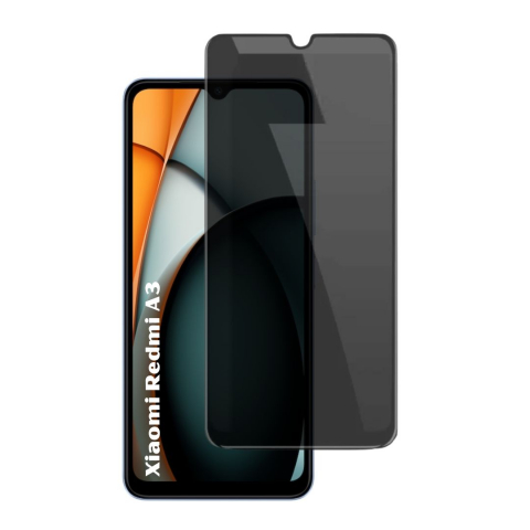 Folii Xiaomi - Folie sticla privacy pentru Xiaomi Redmi A3 - Full Glue