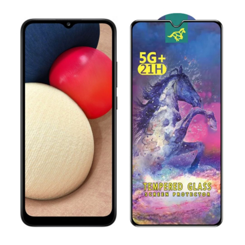 Set 2 Folii de Sticla Transparente pentru Samsung Galaxy A02s - Full Glue - Kit Montare Inclus [1]