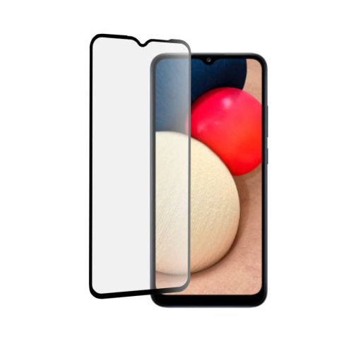 Folii Samsung - Set 2 Folii de Sticla Transparente pentru Samsung Galaxy A02s - Full Glue - Kit Montare Inclus