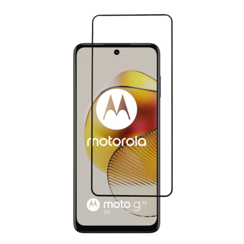 Folii Motorola - Folie sticla securizata pentru Motorola Moto G73 cu kit de montare inclus - Full glue