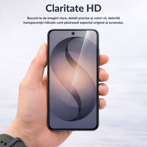 Set 2 Folii de Protectie din Sticla securizata pentru Samsung Galaxy S26 Compatibila cu Amprenta - Claritate HD, Adeziv pe toata suprafata, Protectie Anti-Zgarieturi si Socuri [7]
