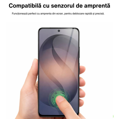 Set 2 Folii de Protectie din Sticla securizata pentru Samsung Galaxy S26 Plus Compatibila cu Amprenta - Claritate HD, Adeziv pe toata suprafata, Protectie Anti-Zgarieturi si Socuri [3]
