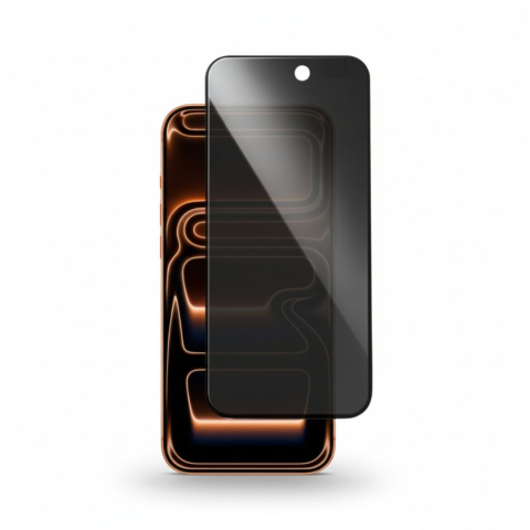 Folii Iphone - Folie sticla securizata privacy pentru Iphone 17 Pro Max cu Kit Montare Inclus pentru Aplicare Rapida si Usoara