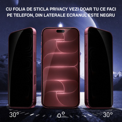 Set 2 folii Privacy iPhone 18 Pro Max - ZetGSM [3]