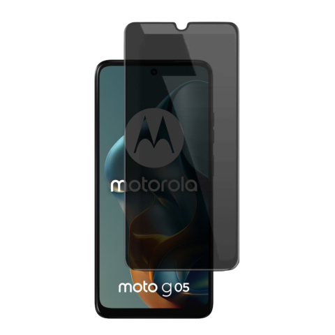Folii Motorola - Folie sticla securizata privacy pentru Motorola Moto G05
