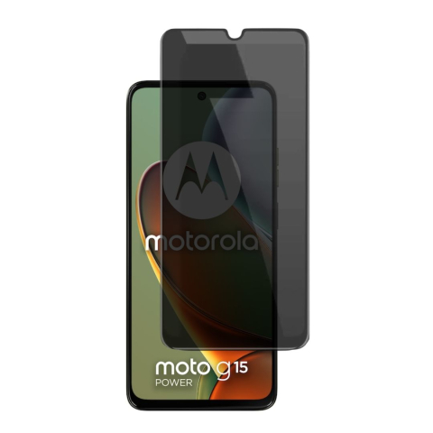 Folii Privacy - Folie sticla securizata privacy pentru Motorola Moto G15 POWER