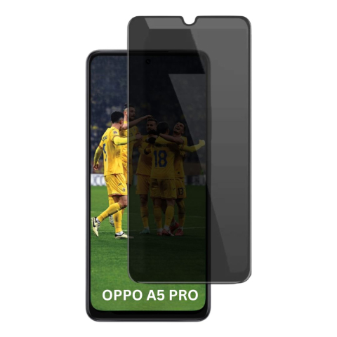Folii Oppo - Folie sticla securizata privacy pentru Oppo A5 PRO 4G / A5 PRO 5G