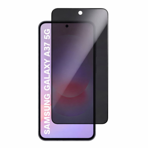 Folii Privacy - Set 2 Folii de Sticla Privacy pentru Samsung Galaxy A37 5G - Full Glue - Kit Montare Inclus - ZetGSM