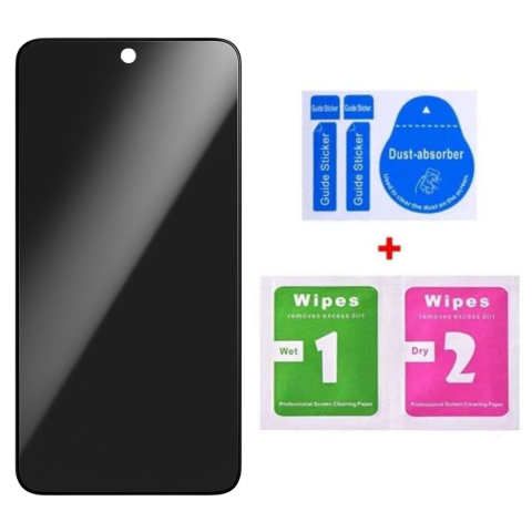 Folie sticla securizata privacy pentru Samsung Galaxy A57 5G cu  Kit Montare Inclus pentru Aplicare Rapida si Usoara [4]