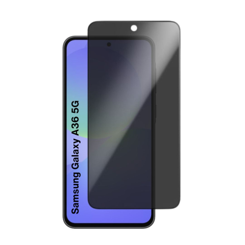 Folii Privacy - Set 2 Folii de Sticla Privacy pentru Samsung Galaxy A36 5G - Full Glue - Kit Montare Inclus - ZetGSM