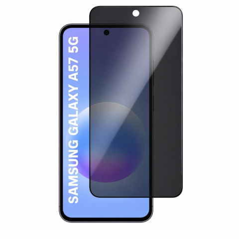Folii Privacy - Set 2 Folii de Sticla Privacy pentru Samsung Galaxy A57 5G - Full Glue - Kit Montare Inclus - ZetGSM