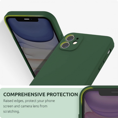 Husa compatibila Iphone 11 din silicon catifelat cu interior din microfibra si protectie la camere [2]