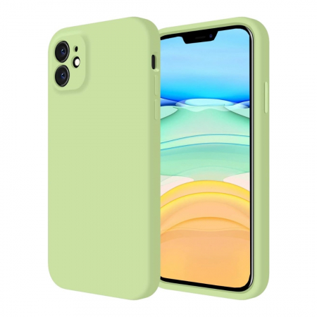 Produse - Husa compatibila Iphone 11 din silicon catifelat cu interior din microfibra si protectie la camere