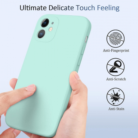 Husa compatibila Iphone 11 din silicon catifelat cu interior din microfibra si protectie la camere [1]