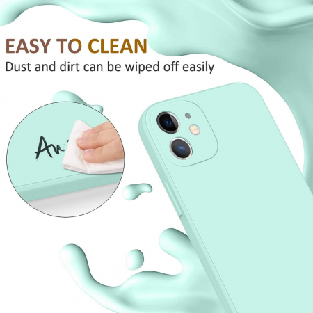 Husa compatibila Iphone 11 din silicon catifelat cu interior din microfibra si protectie la camere [3]