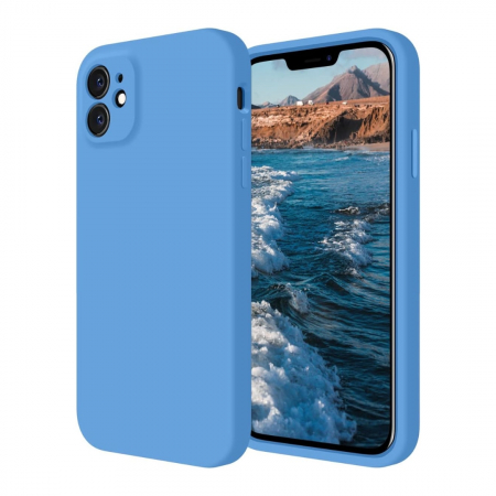 Produse - Husa compatibila Iphone 11 din silicon catifelat cu interior din microfibra si protectie la camere