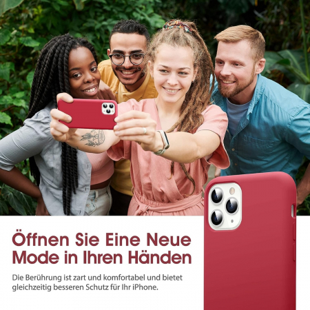 Husa compatibila Iphone 11 PRO din silicon catifelat cu interior din microfibra [3]