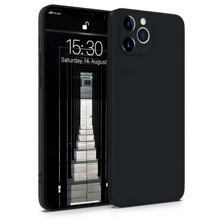 Huse Telefoane - Husa compatibila Iphone 11 PRO din silicon catifelat cu interior din microfibra si protectie la camere