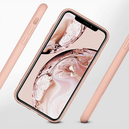 Husa compatibila Iphone 11 PRO din silicon catifelat cu interior din microfibra si protectie la camere [4]