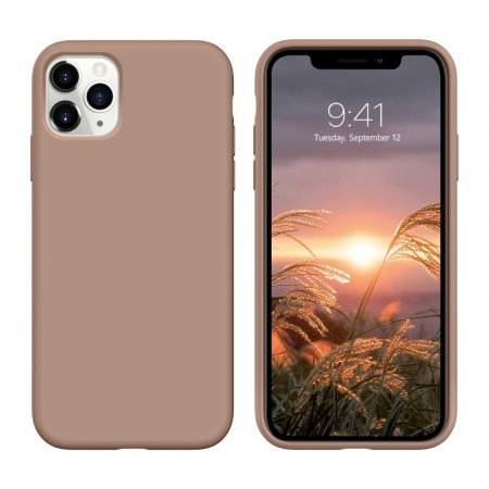 Huse Telefoane - Husa compatibila Iphone 11 PRO MAX din silicon catifelat cu interior din microfibra