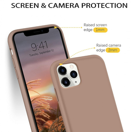 Husa compatibila Iphone 11 PRO MAX din silicon catifelat cu interior din microfibra [1]