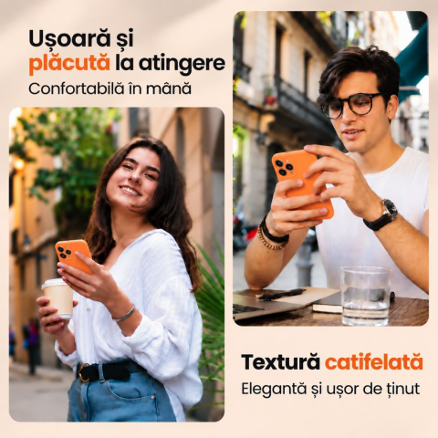 Husa compatibila iPhone 18 Pro Max din silicon catifelat cu interior din microfibra si protectie la camere - ZetGSM [7]