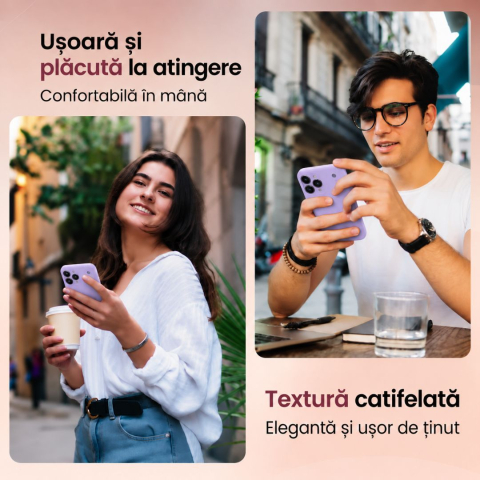 Husa compatibila iPhone 18 Pro Max din silicon catifelat cu interior din microfibra si protectie la camere - ZetGSM [7]