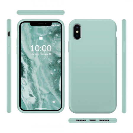 Husa compatibila Iphone XS MAX din silicon catifelat cu interior din microfibra [1]