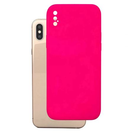 Produse - Husa compatibila Iphone XS MAX din silicon catifelat cu interior din microfibra si protectie la camere