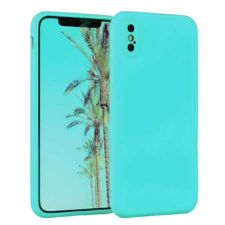 Produse - Husa compatibila Iphone XS MAX din silicon catifelat cu interior din microfibra si protectie la camere