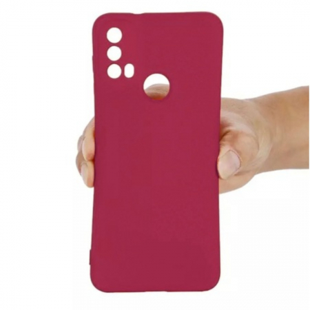 Husa compatibila Motorola Moto E20 din sIlicon catifelat cu interior din microfibra si protectie la camere [3]