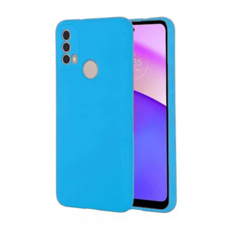 Huse Motorola - Husa compatibila Motorola Moto E30 din sIlicon catifelat cu interior din microfibra si protectie la camere