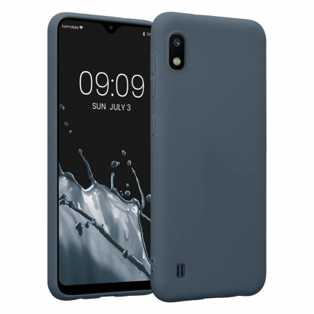 Produse - Husa compatibila Samsung A10 din silicon catifelat cu interior din microfibra