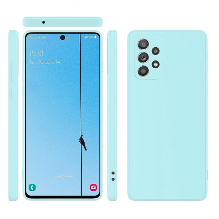 Husa compatibila Samsung A52 din silicon catifelat cu interior din microfibra si protectie la camere [2]
