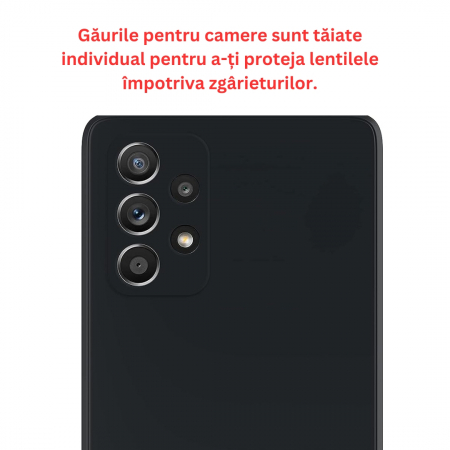 Husa compatibila Samsung A52 din silicon catifelat cu interior din microfibra si protectie la camere [2]