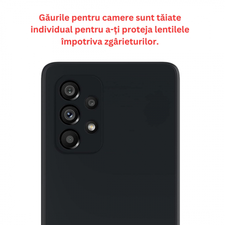Husa compatibila Samsung A53 5G din silicon catifelat cu interior din microfibra si protectie la camere [1]