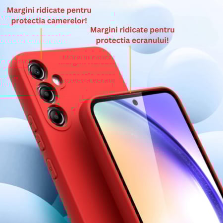 Husa compatibila Samsung A54 5G din silicon catifelat cu interior din microfibra si protectie la camere [1]