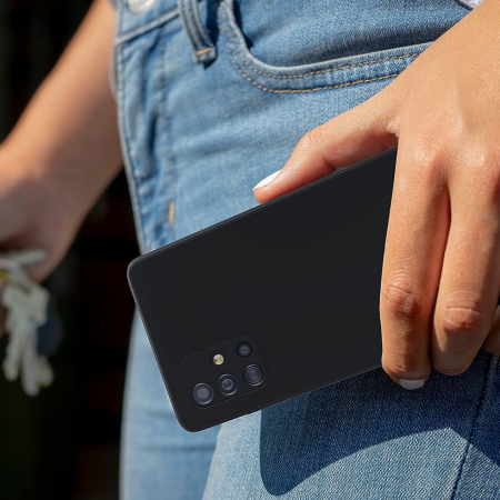 Husa compatibila Samsung A71 4G din silicon catifelat cu interior din microfibra si protectie la camere [5]