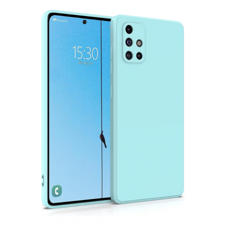 Huse Telefoane - Husa compatibila Samsung A71 4G din silicon catifelat cu interior din microfibra si protectie la camere