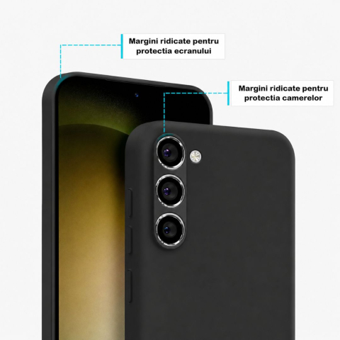 Husa Samsung S23 5G din Silicon Catifelat cu Protecție la Camere [1]