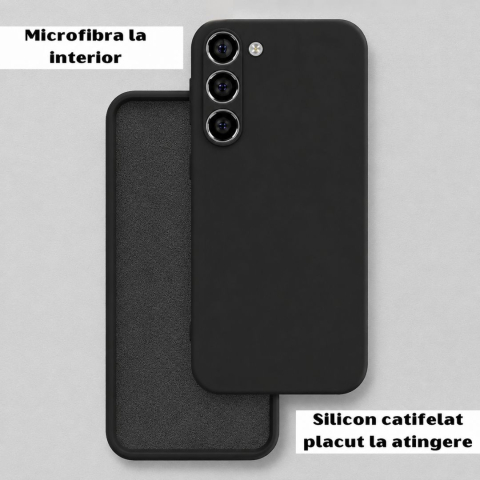 Husa Samsung S23 5G din Silicon Catifelat cu Protecție la Camere [2]
