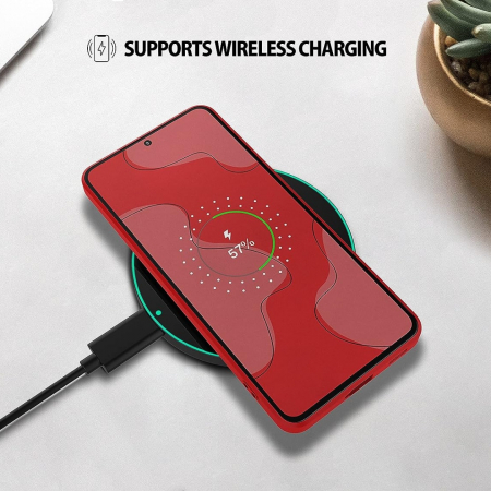 Husa compatibila Samsung S21 din silicon catifelat cu interior din microfibra si protectie la camere [2]