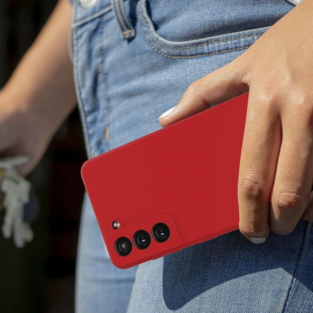 Husa compatibila Samsung S21 din silicon catifelat cu interior din microfibra si protectie la camere [5]