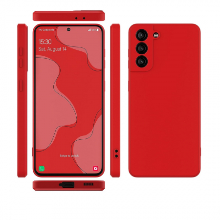 Husa compatibila Samsung S21 din silicon catifelat cu interior din microfibra si protectie la camere [4]