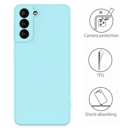 Husa compatibila Samsung S21 PLUS din silicon catifelat cu interior din microfibra si protectie la camere [3]