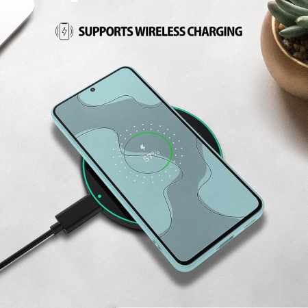 Husa compatibila Samsung S21 PLUS din silicon catifelat cu interior din microfibra si protectie la camere [4]